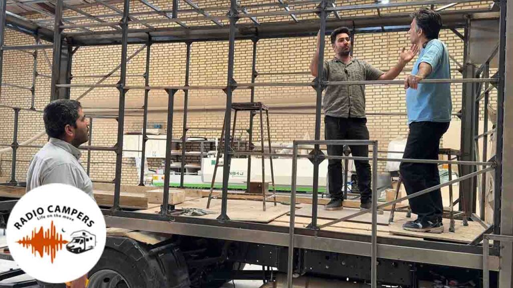 مراحل ساخت اتاق کمپر